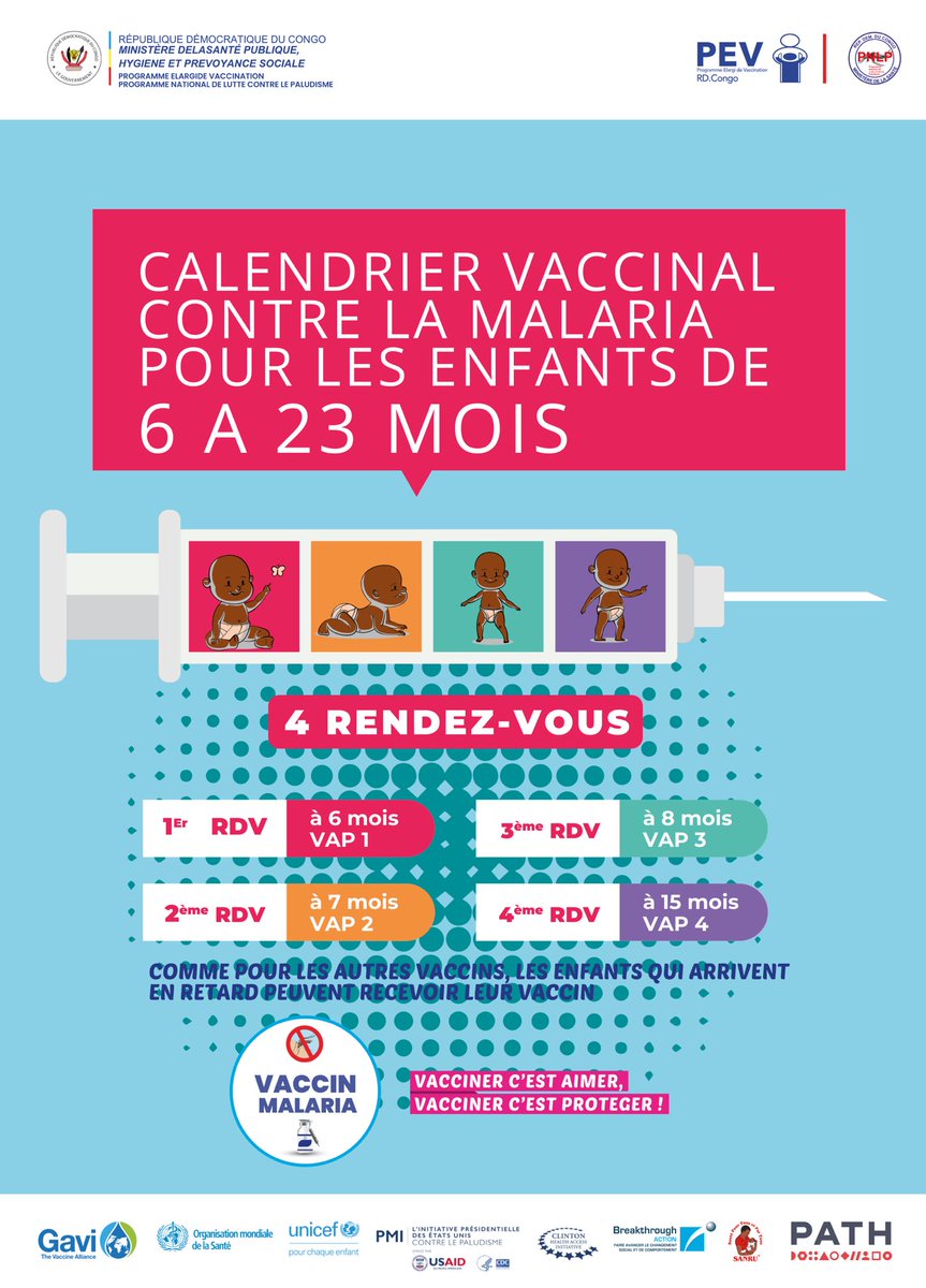 Le paludisme tue de nombreux enfants de moins de 5 ans. Pendant 1 mois, les Veilleurs du Web mènent une campagne pour sensibiliser sur la vaccination et contrer les fausses rumeurs. 
Quelles rumeurs entends-tu dans ta communauté ?

#VaccinAntiPaludiqueSauve #StopPaludismeEnRDC