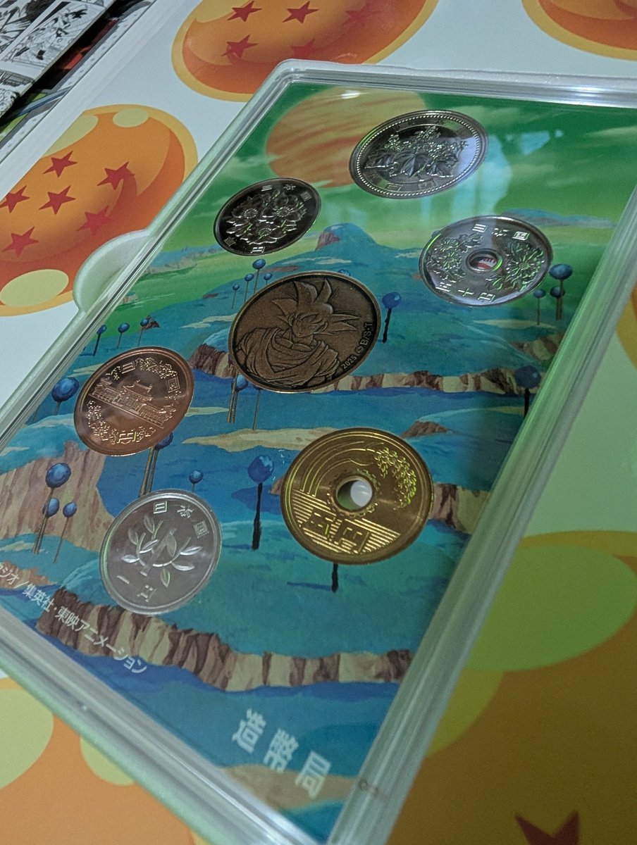 ドラゴンボール40周年記念 貨幣セット届いた🎊🐷🍌