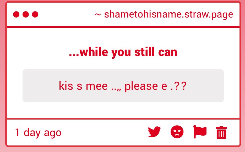 SHAMETOHISNAME's tweet photo. !!! Aaah !!!

… Uuhh …

. Haha . You are . Too kind .

. I did not expect to get this sort of question in my strawpage .

… I don’t know who you aaaareee …

. But I’d kiss you if I did . https://t.co/QZhfh2qeBk