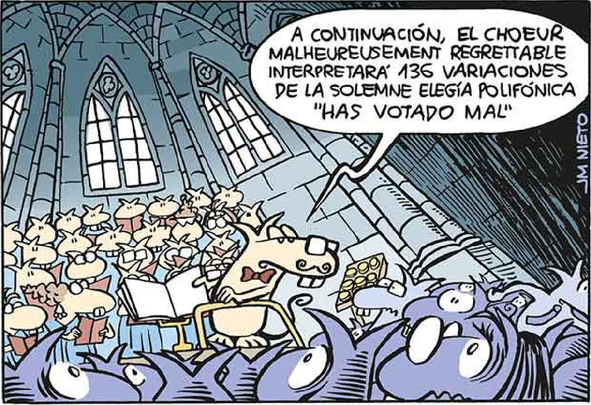 Habrá que ampliar el repertorio con el motete "Vais a votar mal".