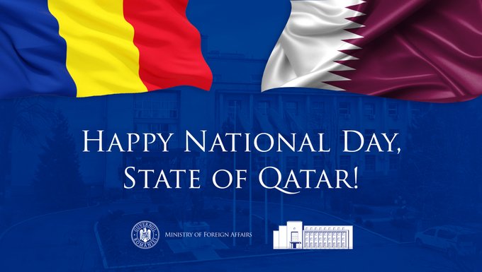 MAERomania's tweet image. Warmest wishes to the State of #Qatar 🇶🇦 on its #NationalDay! Romania 🇷🇴 remains committed to deepening our partnership and advancing shared priorities bilaterally, regionally, and multilaterally. @MofaQatar_EN