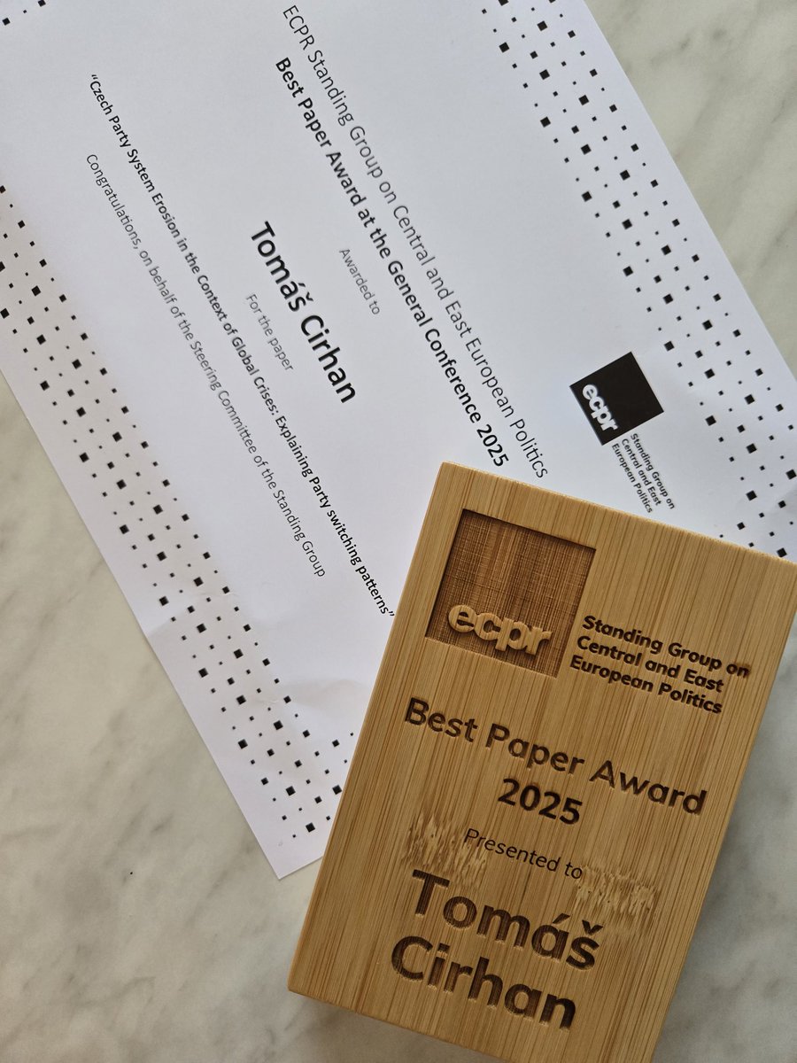 CirhanT's tweet photo. Very proud to share that our contribution with @jstauber01 received an award at the recent @ECPR conference 🏆🎓 https://t.co/xx8BnrQFvM