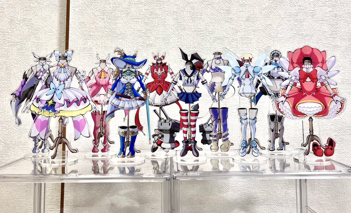 190mmで作ったから存在感あってとても良き✨✨✨トルソー絵始めてからずっと並べて飾りたいって思ってたから念願叶いました🌟(*´◒`*)🙌