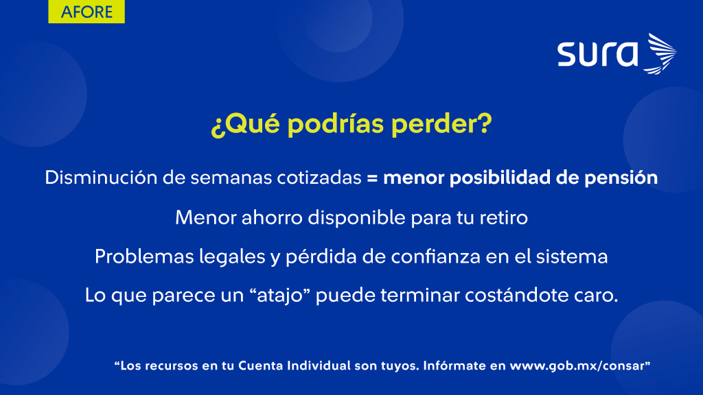 No te dejes engañar 🚫, nadie puede pedirte dinero por hacer un trámite de Afore. Todos son gratuitos y solo tú decides sobre tu ahorro 🙌. Descubre más en este enlace: afore.suramexico.com/afore/blog/evi…