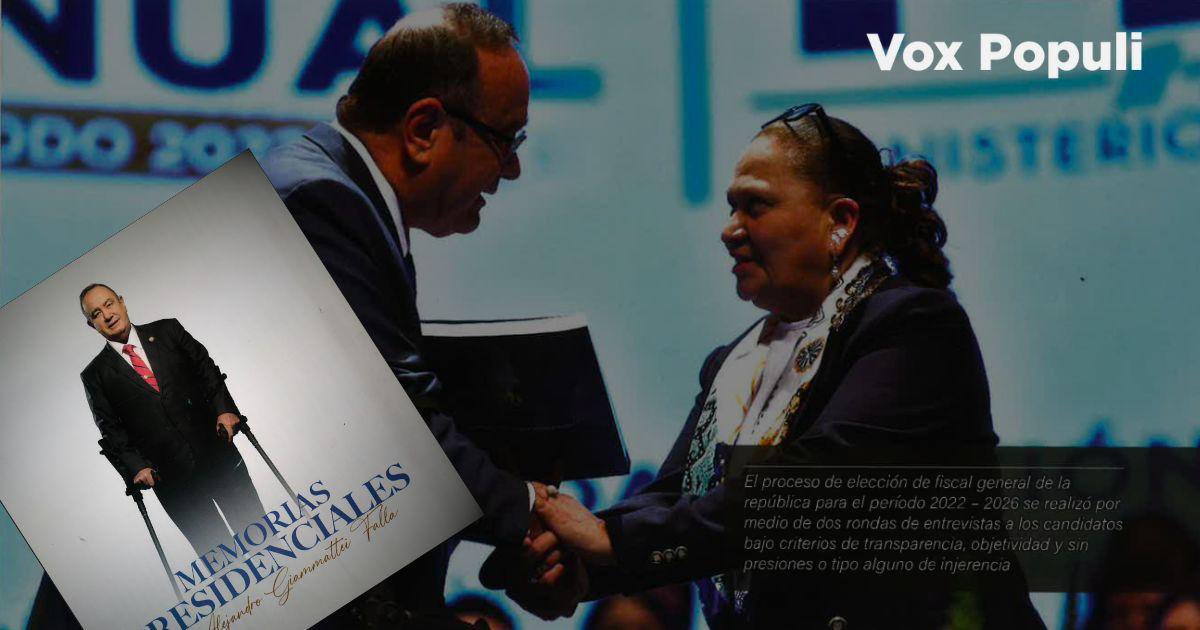 SEGUNDA PARTE 

Confesiones y contradicciones de Giammattei en sus #MemoriasPresidenciales 

El exgobernate se victimiza, calla la corrupción y resalta a Consuelo Porras, garante de su impunidad.

Por <a href="/marvindelcid/">marvindaviddelcid</a> y <a href="/Sonny_Figueroa/">Sonny Figueroa</a> en <a href="/VoxPopuliGuate/">Vox Populi</a> 

voxpopuliguate.com/memorias-presi…