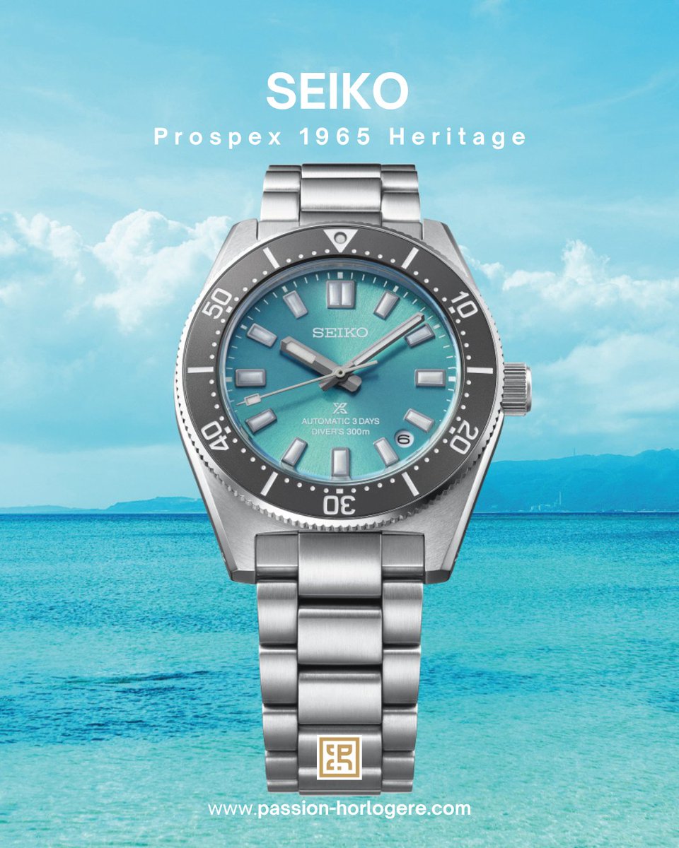 Passionhorloger's tweet image. Seiko présente la Prospex 1965 Heritage Diver’s Save the Ocean Okinawa : calibre 6R55 (72 h), étanchéité 300 m, nouveau fermoir ajustable et édition limitée à 4 000 pièces pour 1 500 €.

 passion-horlogere.com/seiko-prospex-…

#Seiko #Prospex #SaveTheOcean #DivingWatch