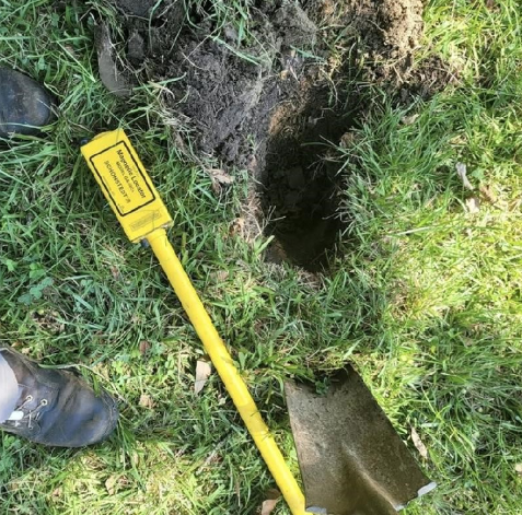 "Sometimes the irons are really deep, but the old flagging is a good sign."

(@pamlicosurveying on Instagram)

#landsurveying #surveyorlife
