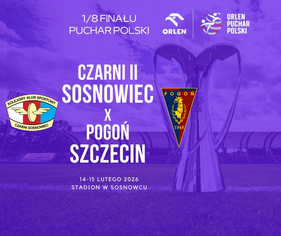 𝐎𝐑𝐋𝐄𝐍 𝐏𝐔𝐂𝐇𝐀𝐑 𝐏𝐎𝐋𝐒𝐊𝐈

Rezerwy Czarnych Sosnowiec będą rywalkami Pogoń Szczecin Kobiety w 1/8 finału Orlen Pucharu Polski.

Spotkanie odbędzie się w dniach 14-15 lutego w Sosnowcu.