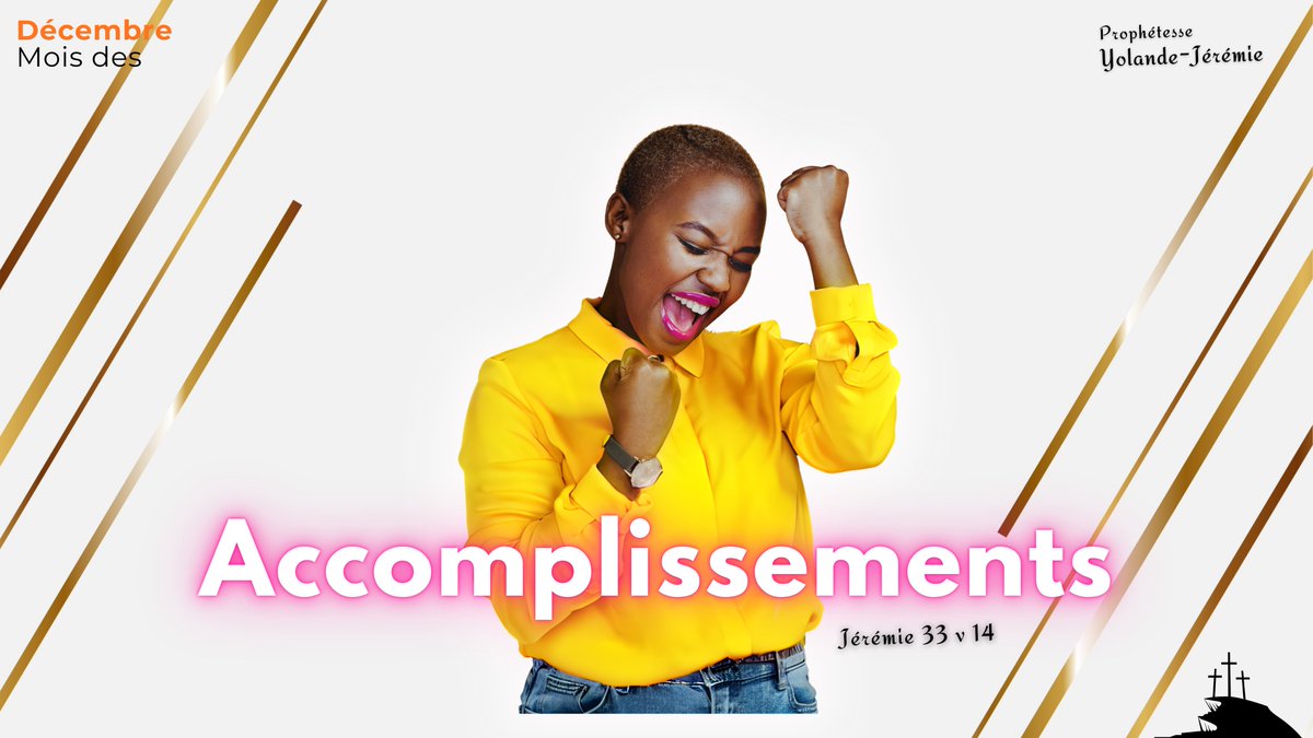 YolandeMathey's tweet photo. Décembre, mois des Accomplissements ✨🙏🏾
En décembre l’Éternel ton Père accomplira la bonne parole qu'Il a dite sur ta vie et ta destinée au nom de Jésus !
(Cf Jérémie 33 v 14)
#décembre https://t.co/PDEofJtI7h