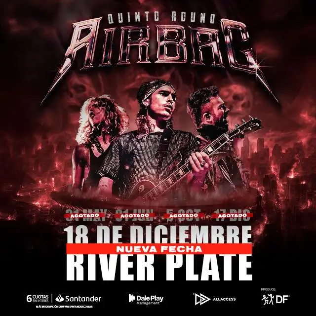 ❤️‍🔥 ¡SORTEO AIRBAG en RIVER! ❤️‍🔥

🎟️ ¡Participa por 1 ENTRADA para CAMPO DELANTERO del 18 de Diciembre!
📅 Se sortea el 16 de diciembre a las 13:00 hs

📝 Requisitos
1️⃣ Retwittear este tweet
2️⃣ Seguir a <a href="/SFV_Cinema/">SFV Cinema</a> y a <a href="/thomrnowtea/">🇦🇷 thom ⭐🌟⭐</a>
 
🎉 ¡Mucha suerte!

🚫 Luego de las 12:50hs del