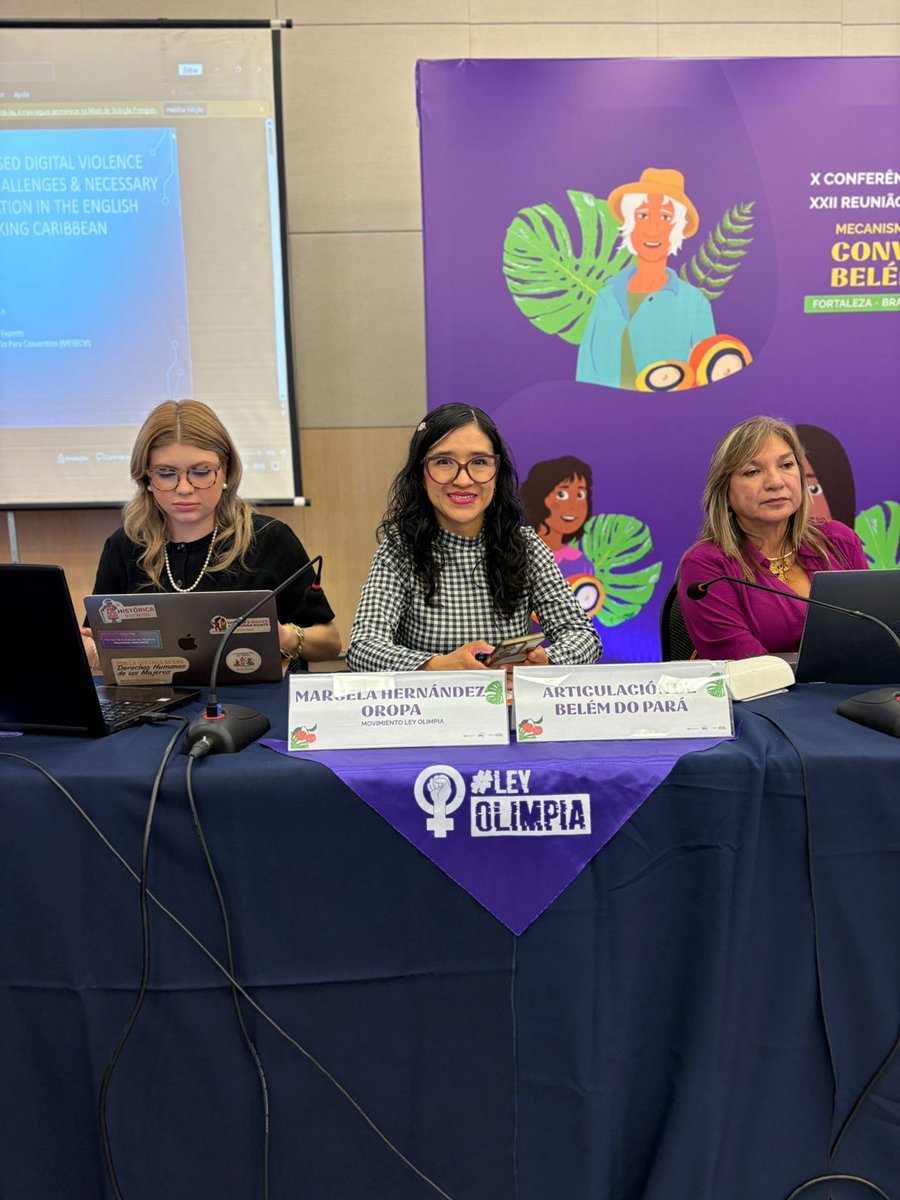 LeyOlimpiaLATAM's tweet image. En el marco de la Conferencia de Estados Parte y de la Reunión de Comité de Expertas del @MESECVI en Fortaleza 🇧🇷, abrimos un espacio para examinar qué ha cambiado realmente en la región y qué sigue impidiendo el acceso a la justicia para mujeres, adolescentes y niñas #LeyOlimpia