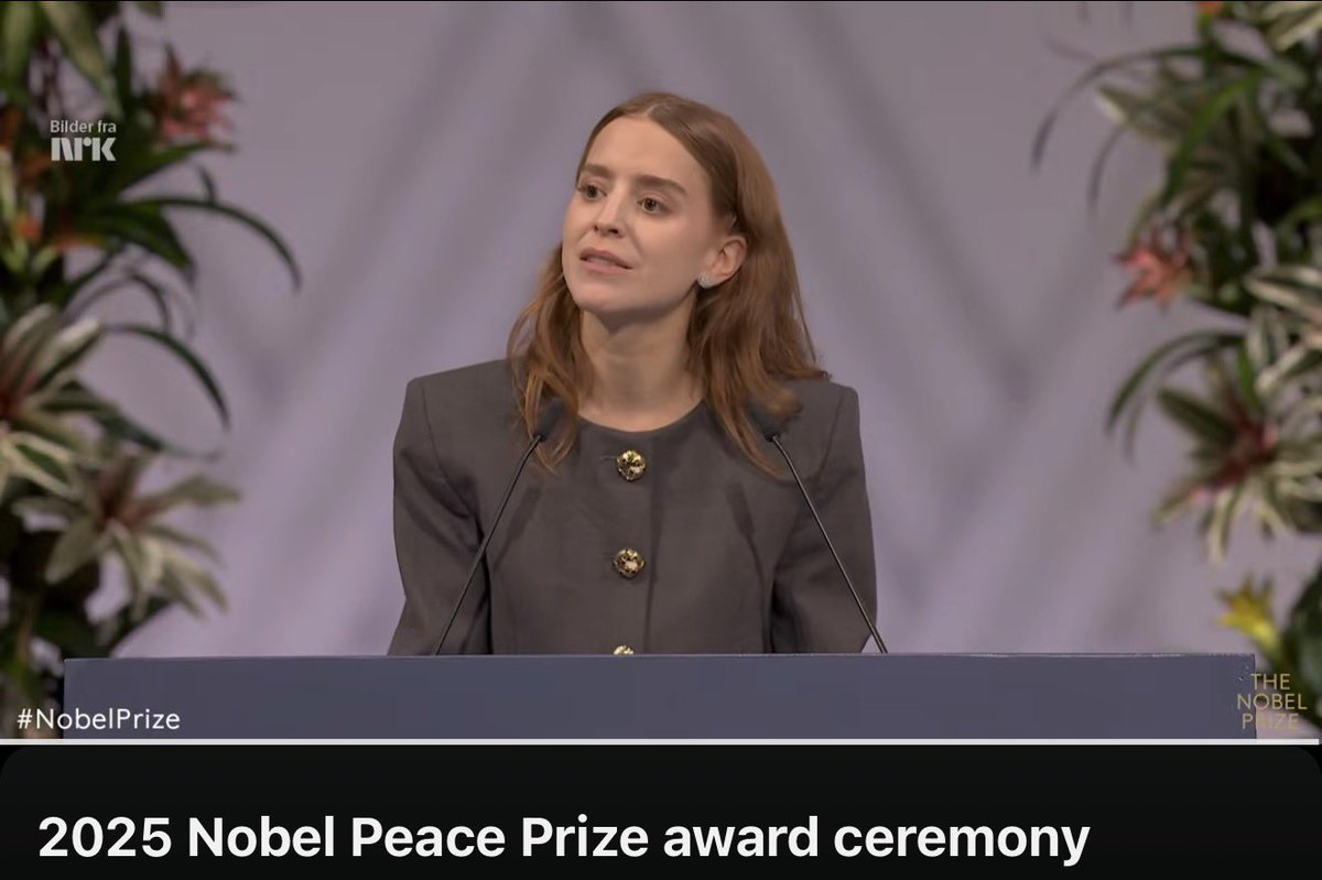 During the Nobel Peace Prize speech they mentioned they used <a href="/Starlink/">Starlink</a> to be able to communicate and avoid censorship in Venezuela, specially during the past election. “…technology became a tool for freedom…” Thank you <a href="/elonmusk/">Elon Musk</a> #PeacePrize