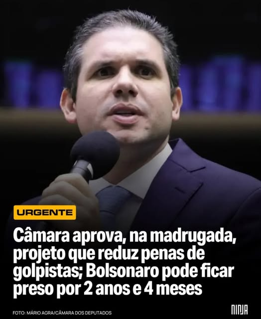 CANALHAS! CANALHAS! CANALHAS!
Só criminoso defende uma aberração dessas!

O BRASIL QUER JUSTIÇA
CONGRESSO INIMIGO DO POVO
HUGO MOTTA COVARDE
GLAUBER FICA
CONGRESSO SINDICATO DO CRIME
BOLSONARISMO MATA
FORA HUGO MOTTA