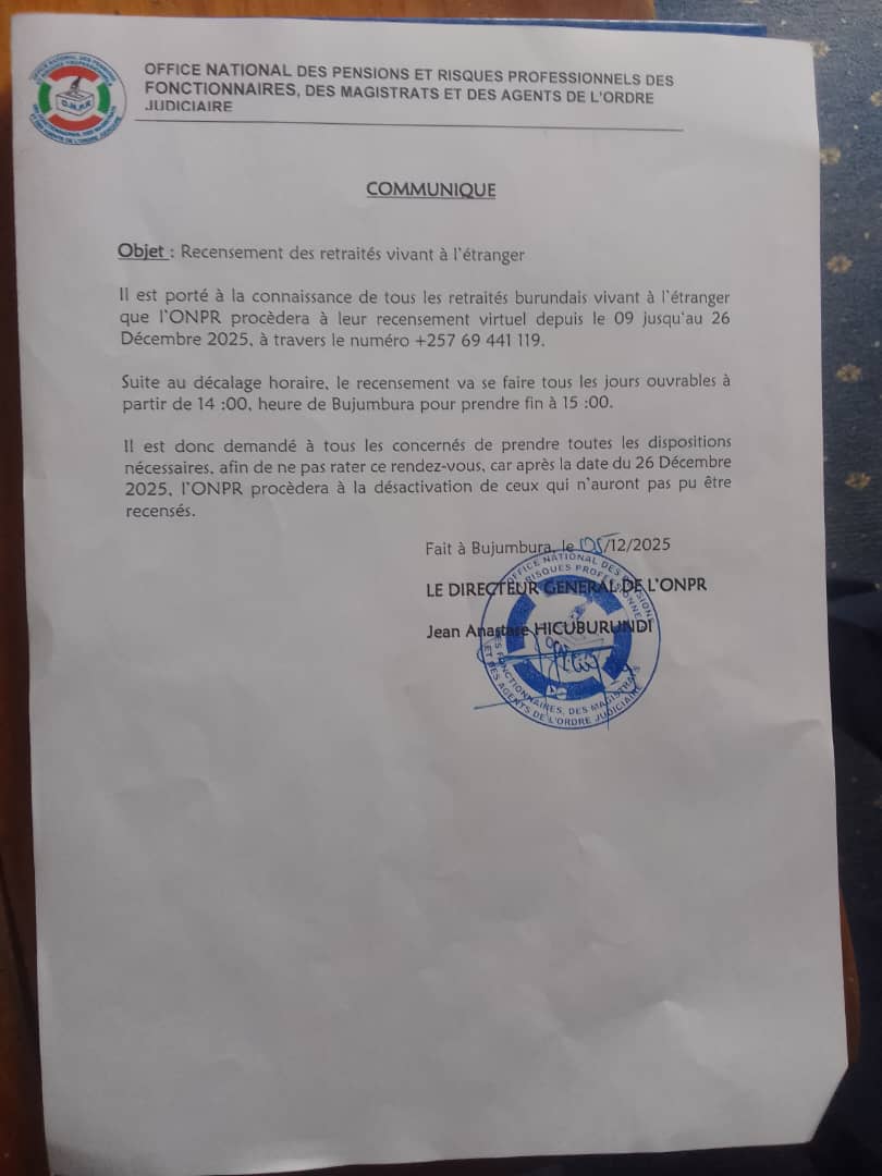 Onpr2018's tweet image. Communiqué du recensement virtuel pour les bénéficiaires des prestations de l'#ONPR qui se trouvent à l'étranger