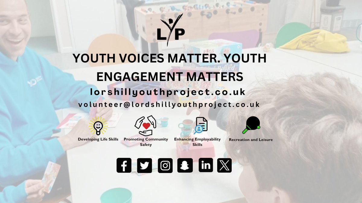 At Lordshill Youth Project, we make sure young people are heard, valued, and involved. Their ideas shape our sessions, their voices guide our work, and their energy drives positive change in our community. 💙
When young people lead, communities grow. 🙌

#LordshillYouthProject