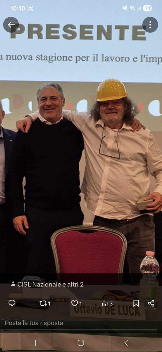 Il SG Ottavio De Luca a evento in Veneto su #partecipazione: "Dobbiamo mettere a frutto questa intuizione della #Cisl. Ci vuole un’azione decisa nelle aziende, coinvolgendo i lavoratori e avviando un dialogo costruttivo con le imprese interessate, che sono davvero tantissime".