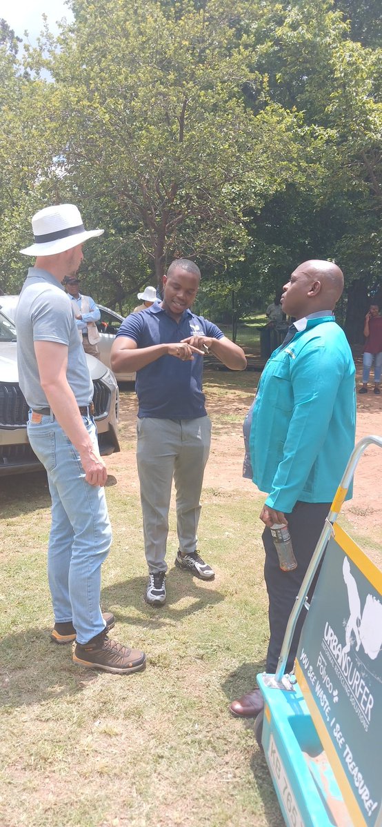 We agree <a href="/TheeEwanBotha/">Ewan Botha</a> it was also a pleasure  to meet your dedicated team and to hear your vision for ##kleenaGauteng  a recycling ♻️ <a href="/GPEnvironment/">Gauteng Department of Environment</a> and the ensuring that communities  participate  in climate change through waste minimization.