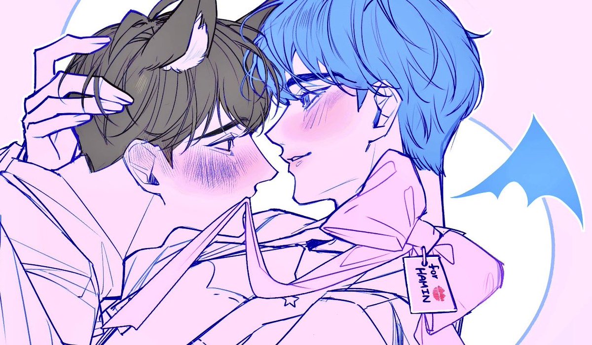 ( ꜆˶›-‹˶)꜆🎁🖤💙💌