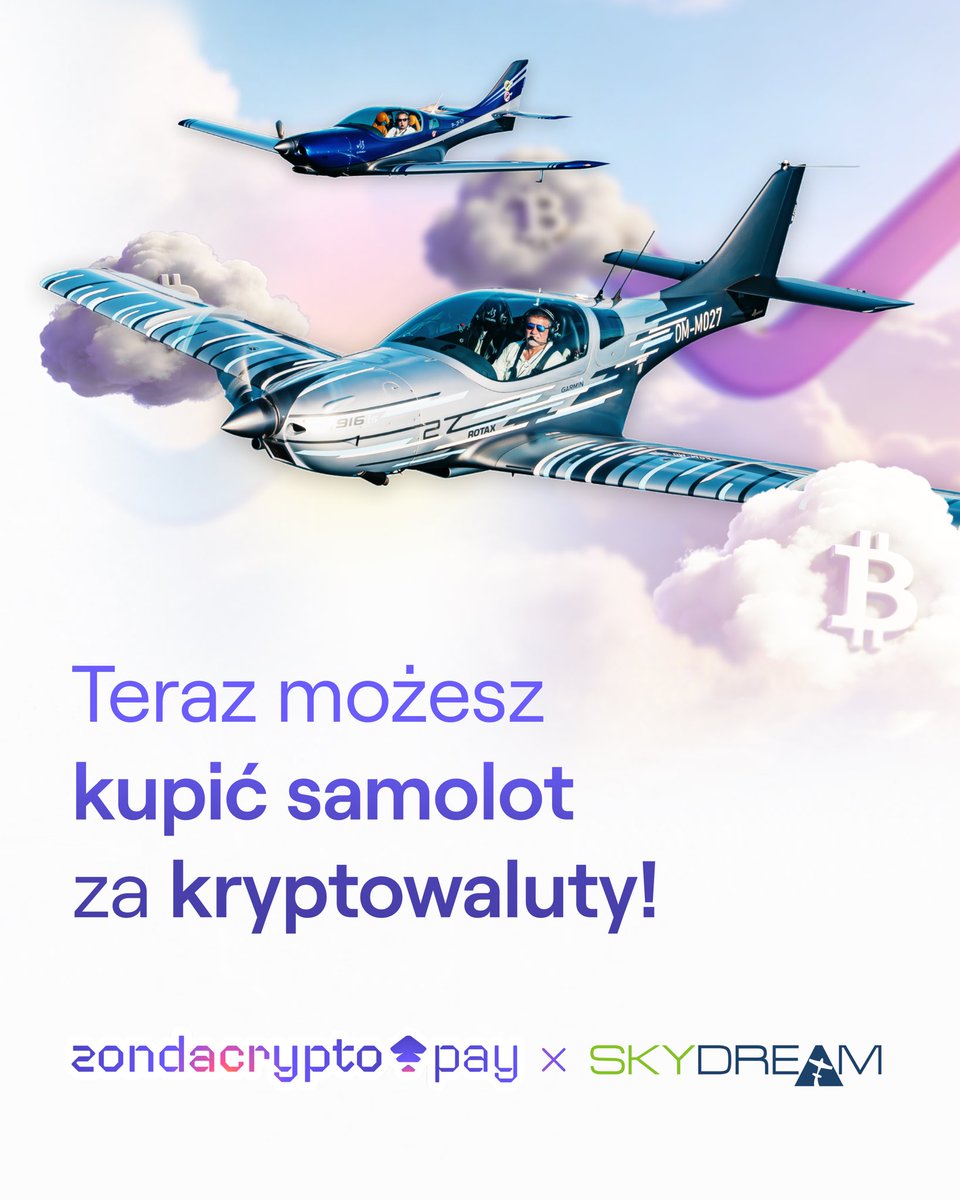 SkyDream oficjalnie uruchamia płatności kryptowalutowe z <a href="/zondacryptopl/">zondacrypto Polska</a> pay! ✈️🚀 To jeden z najodważniejszych ruchów w polskim lotnictwie ultralekkim - i dowód, że branża coraz chętniej korzysta z technologii, które jeszcze niedawno kojarzyły się wyłącznie z finansami. 

Dla