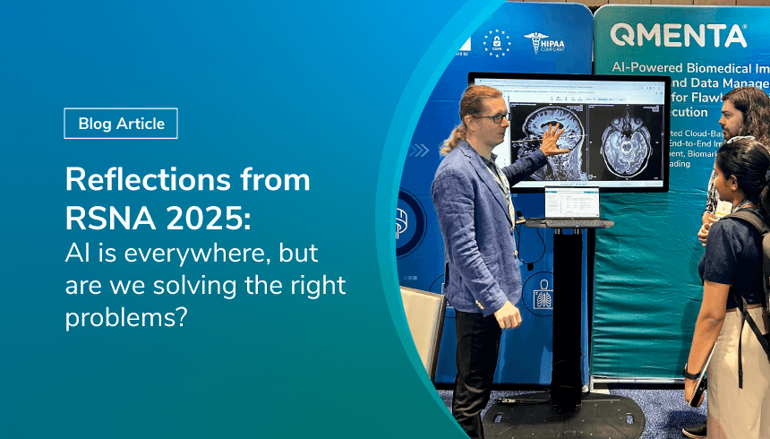 QMENTA_Inc's tweet photo. AI stole the show at #RSNA2025—but real progress still faces old bottlenecks. Paulo Rodrigues shares key takeaways. 

📘 Read the full recap: https://t.co/vEdpwoffvF

#RSNA2025 #MedicalImaging #AIinHealthcare #Radiology #HealthTech https://t.co/PDmfWp0wc0
