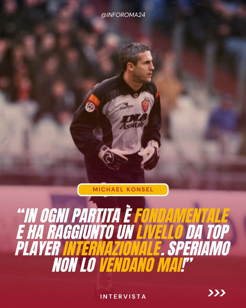 inforoma24's tweet image. 🟡🔴 Michael #Konsel, ex portiere austriaco della #ASRoma, ha parlato al Corriere dello Sport di Mile #Svilar sottolineandone il valore assoluto nel panorama internazionale.

📲:@CorSport