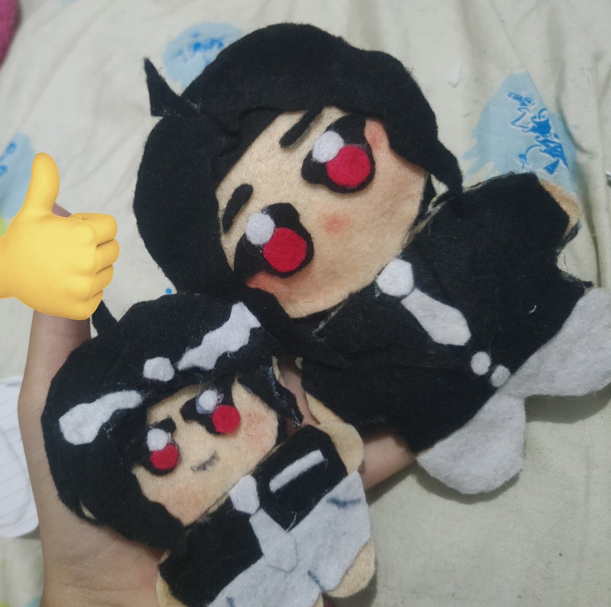 D-2 belajar bikin plushie 😇😇 krucil bgt.. jangan jangan nanti hasil boneka muzanku bisa buat istana boneka😇😇