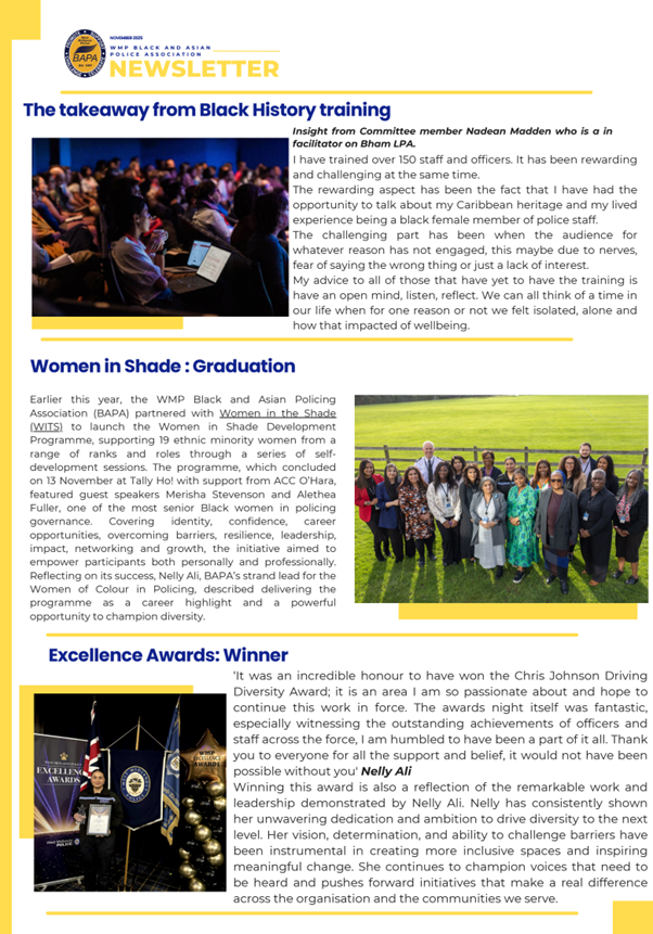 West Mids Black and Asian Police Association tweet media