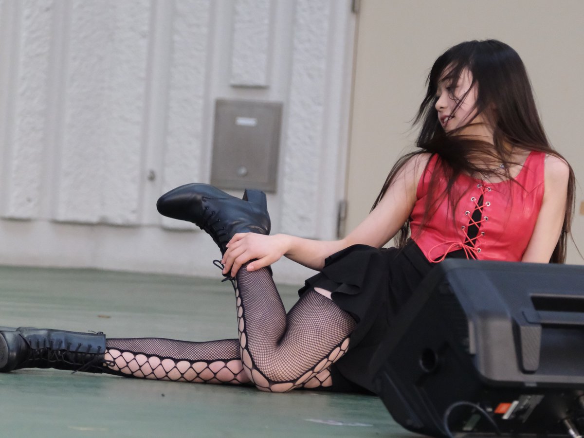 らんちゃんの野外ダンスパフォーマンス #月咲らん #JS6 @mayuodenimu