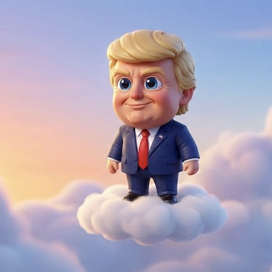 3D Caricature of Celebrity Riding a Cloud — example 2