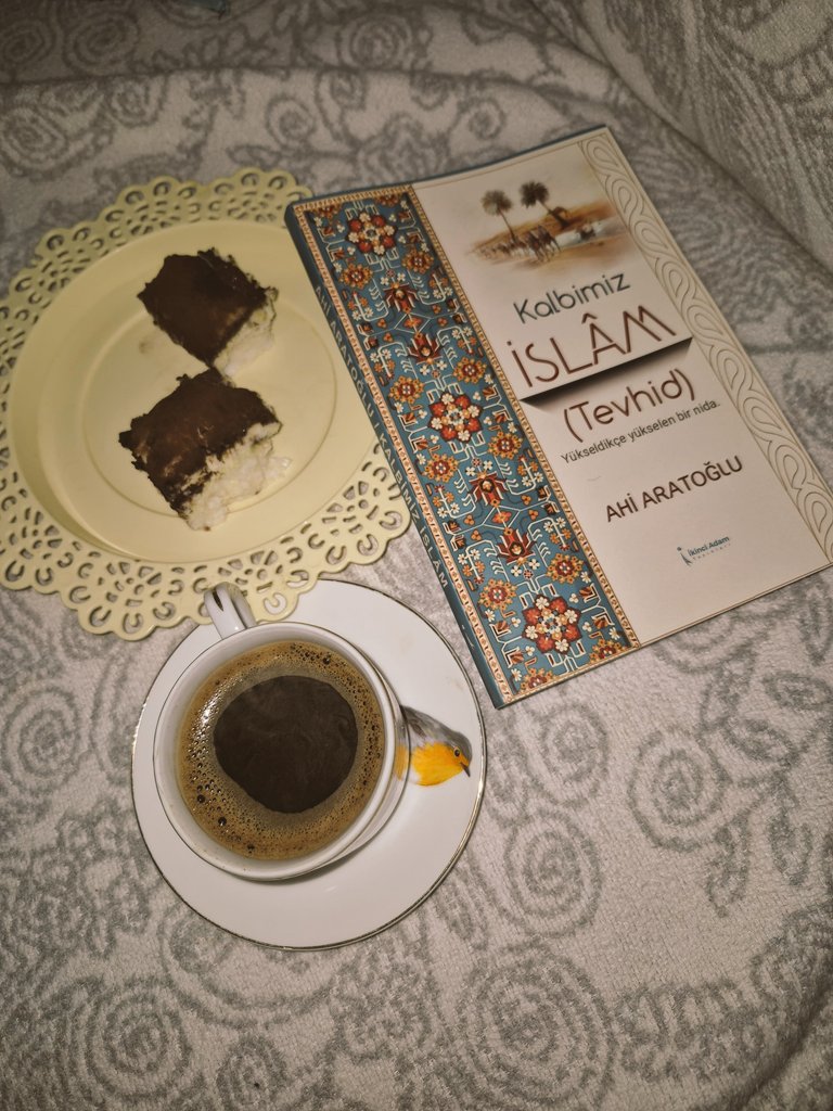 Kuran'ın Türkçesi ve hadisler ile ilerleyen kitabımız.  İlk insan Hz.Adem den başlayarak bize nasıl insan olmamızı örnekler ile sadece bir şekilde veriyor.
Kitabımızın ismi Kalbimiz İslam (Tevhid) Yükseldikçe yükselen nida. Ahi Aratoglu  İkinciadam Yayınları