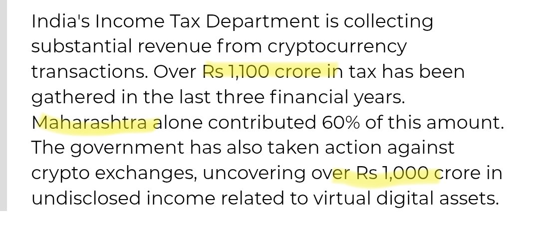 loop_and_code's tweet image. Income Tax Department is collecting substantial revenue from cryptocurrency 

- Source: @EconomicTimes