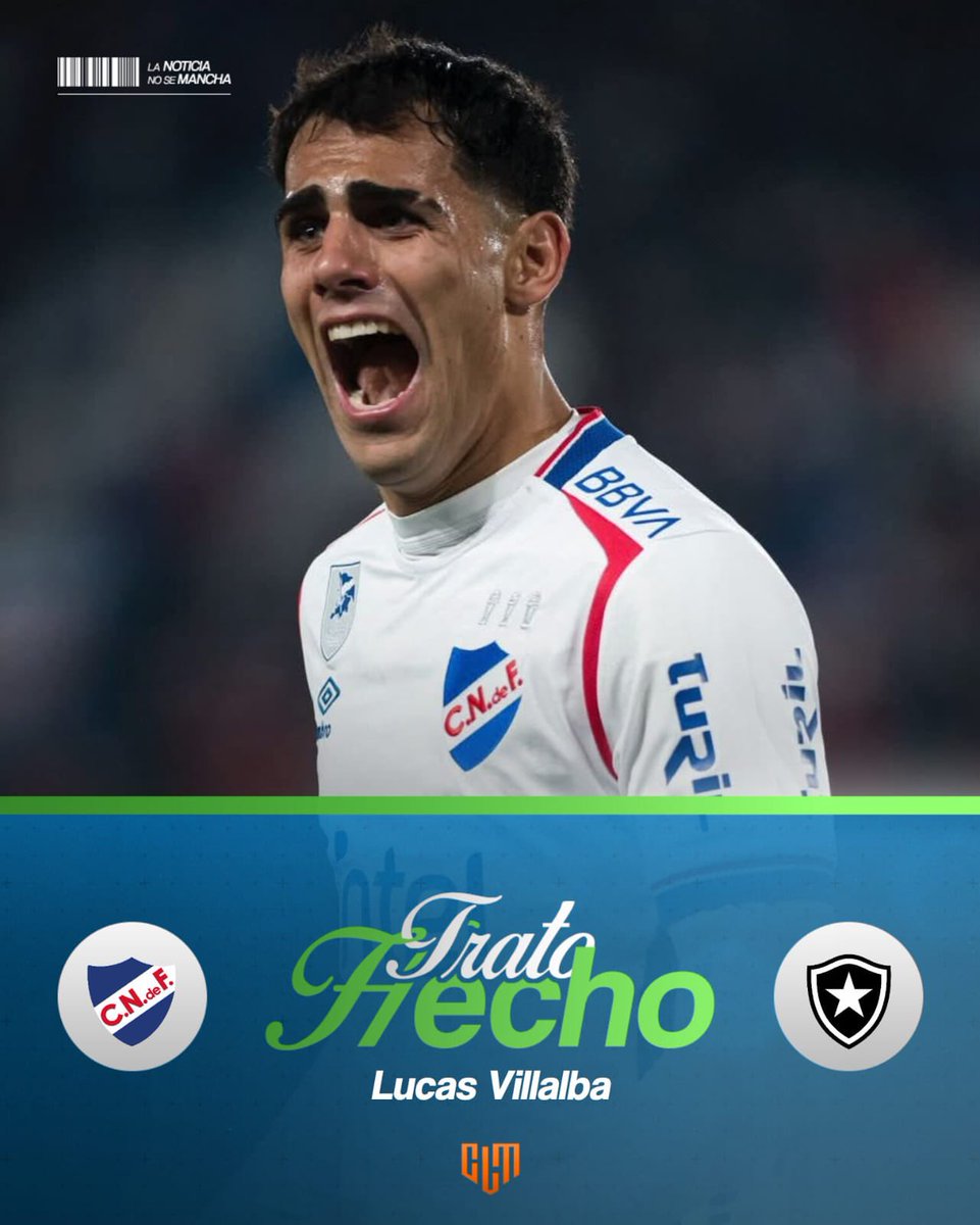 🚨Botafogo acordó el fichaje de Lucas Villalba en u$s 3M por el 85%. ⬇️
uol.com.br/esporte/coluna…