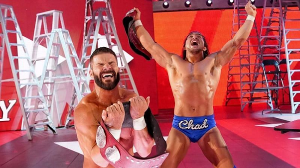 wrestle_hist's tweet photo. 12/10/2018
Bobby Roode & Chad Gable defeated The Authors of Pain & Drake Maverick in a 3-on-2 Handicap Match to become the new RAW Tag Team Champions on RAW from the Pechanga Arena in San Diego, California.
#WWE #WWERaw #BobbyRoode #ChadGable #AOP #Akam #Rezar #DrakeMaverick https://t.co/FYAO3N4IwP
