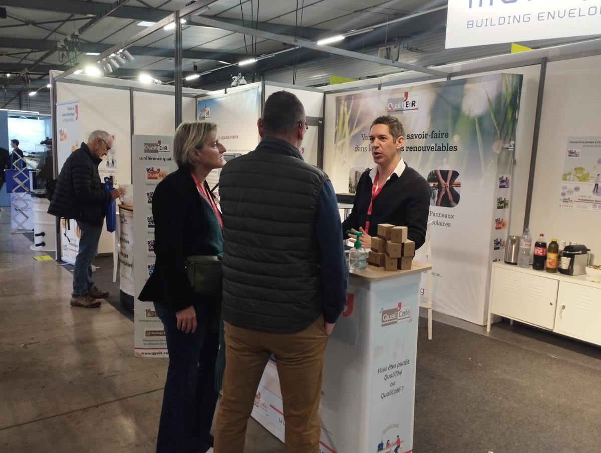 qualitenr's tweet photo. 📆 Jour J au #ForumEnerGaïa !

Nos équipes vous attendent dès maintenant Hall B1 – Stand E16 ☕

Besoin d’échanger sur les qualifications #RGE, les audits ou les évolutions de la filière ?

Passez nous voir !

#EnerGaïa2025 #EnR #QualitEnR https://t.co/dzs0Uw1S3f