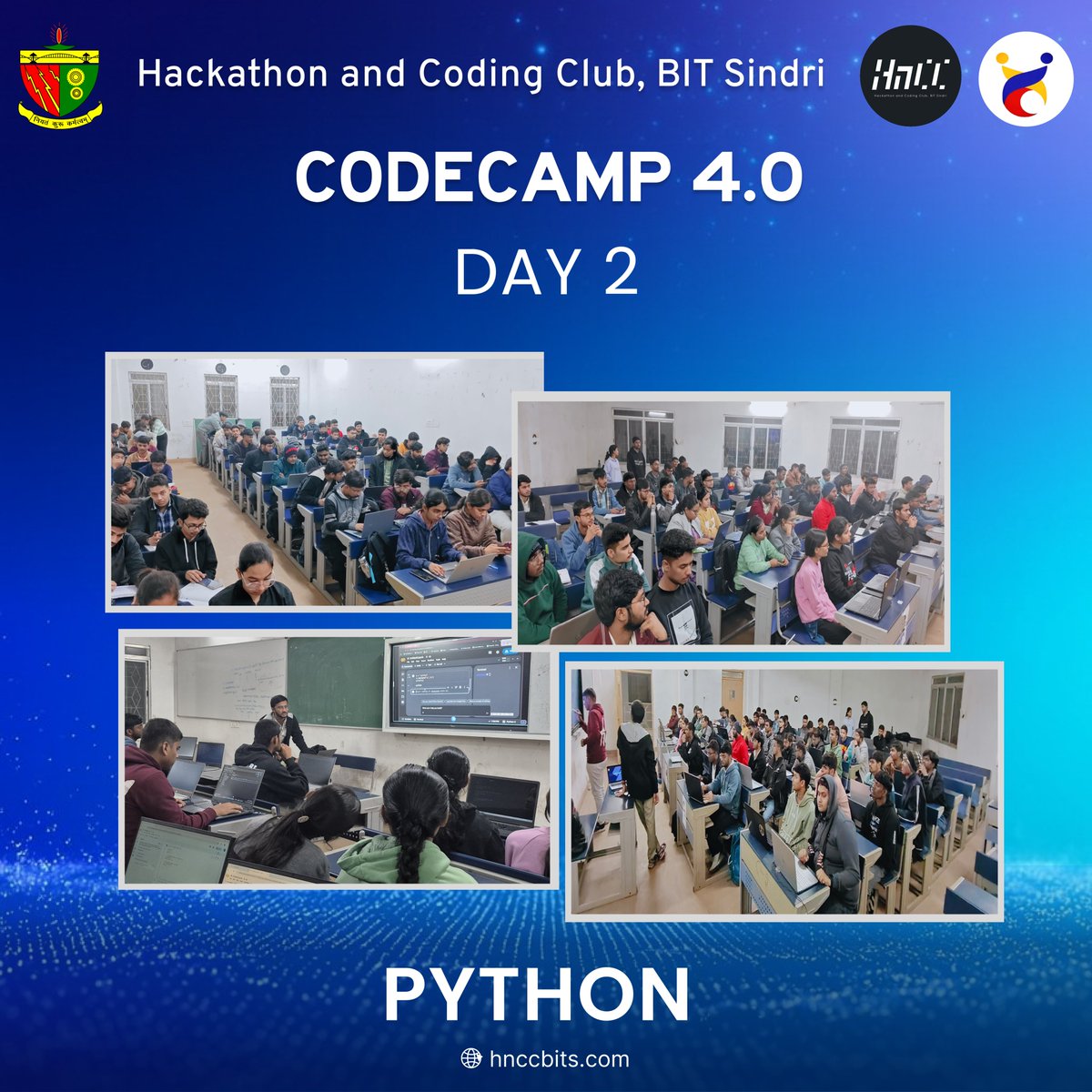 hnccbits's tweet image. Day 2 of CodeCamp 4.0 was packed with energy and curiosity! 🚀
Students explored deeper, asked sharper questions and built confidently on Day 1’s learning.
More clarity, more progress,  the journey keeps getting stronger. ✨

#HnCC #CodeCamp #BITSindri #LearnBuildGrow