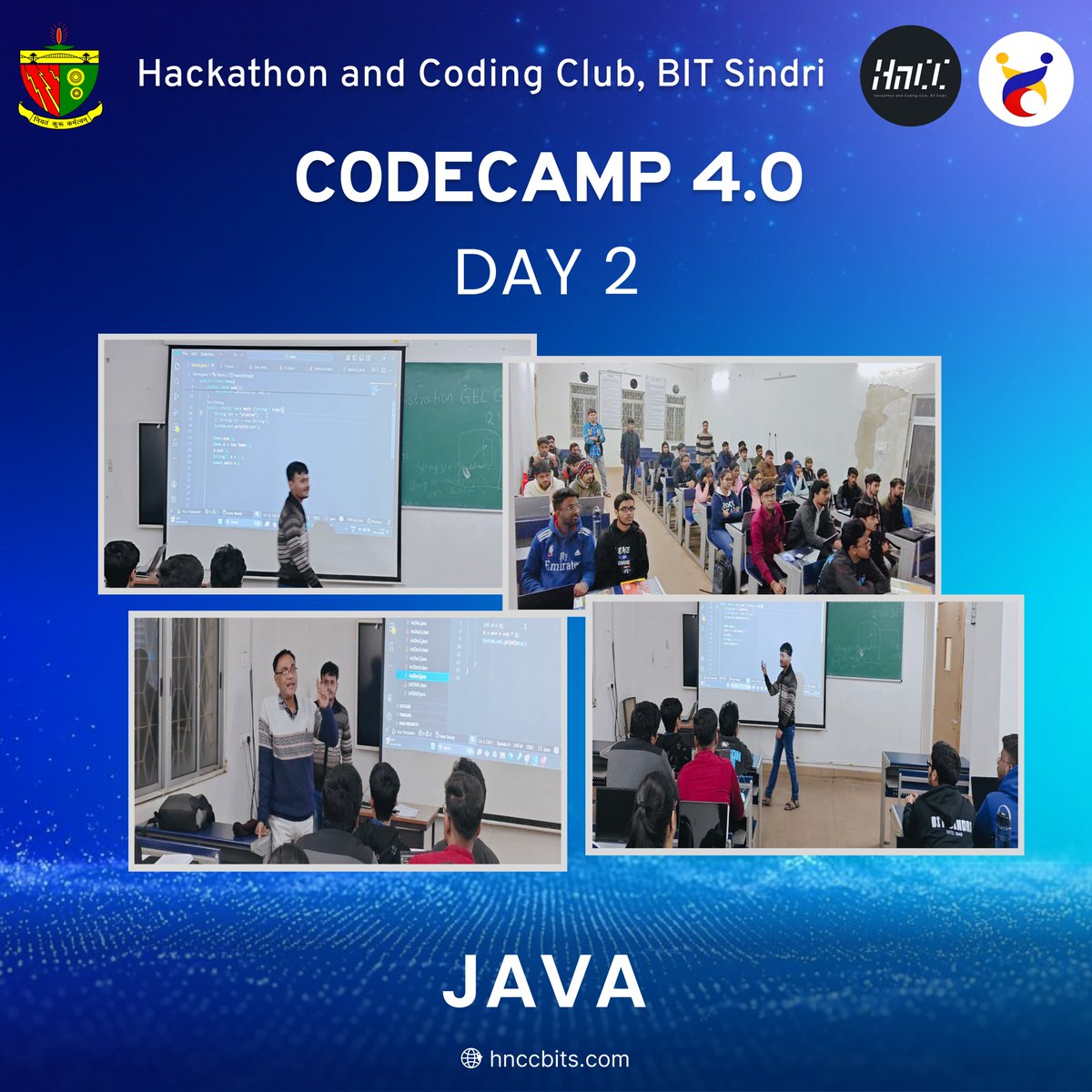 hnccbits's tweet image. Day 2 of CodeCamp 4.0 was packed with energy and curiosity! 🚀
Students explored deeper, asked sharper questions and built confidently on Day 1’s learning.
More clarity, more progress,  the journey keeps getting stronger. ✨

#HnCC #CodeCamp #BITSindri #LearnBuildGrow