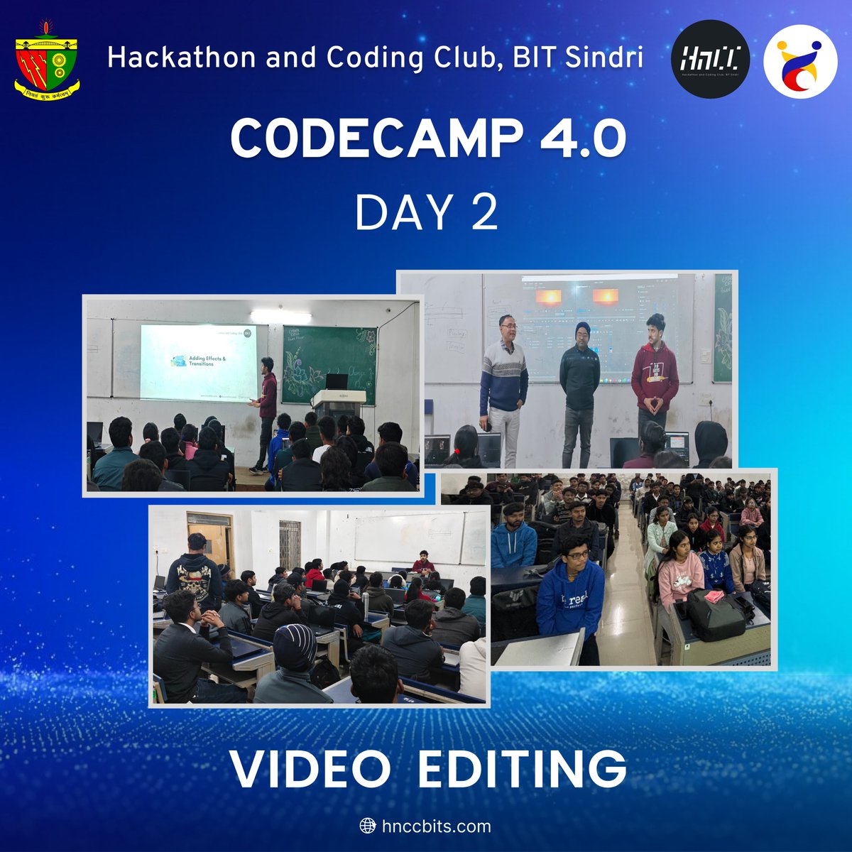 hnccbits's tweet image. Day 2 of CodeCamp 4.0 was packed with energy and curiosity! 🚀
Students explored deeper, asked sharper questions and built confidently on Day 1’s learning.
More clarity, more progress,  the journey keeps getting stronger. ✨

#HnCC #CodeCamp #BITSindri #LearnBuildGrow