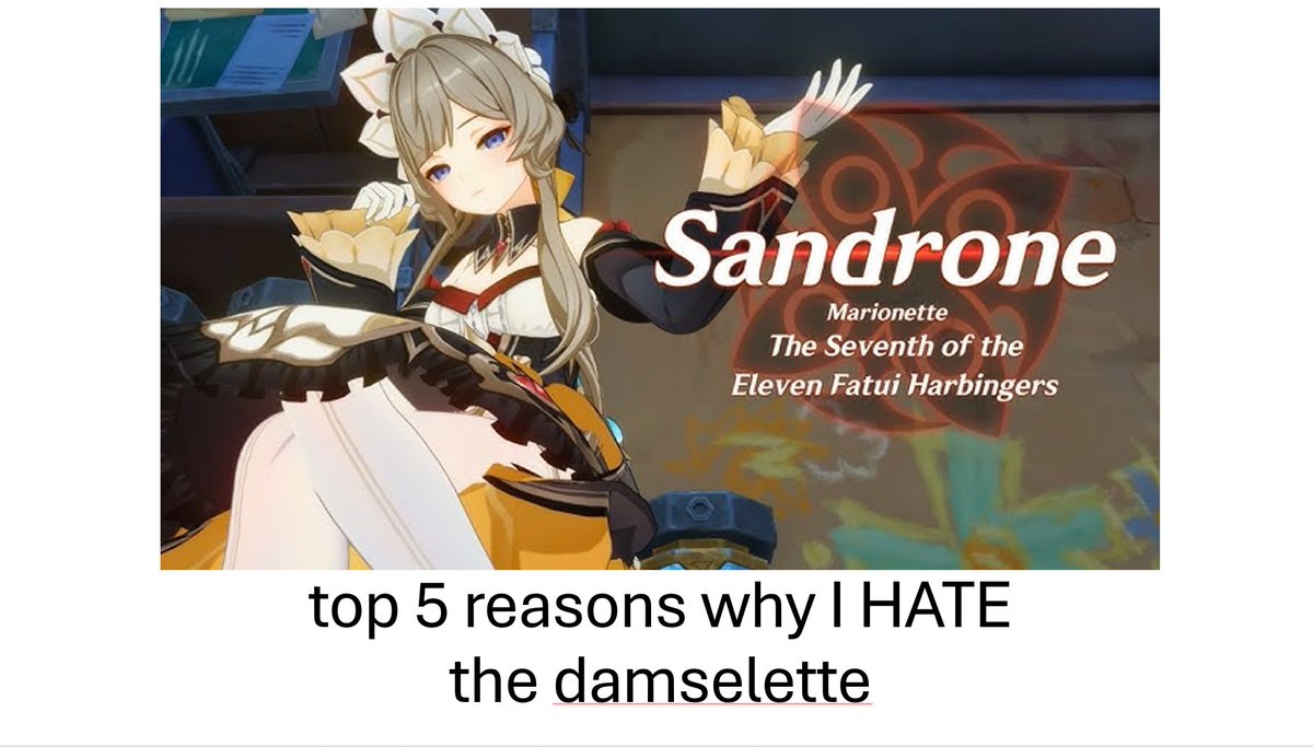 struct_nyx's tweet image. "Why I HATE Columbina"
- a thread according to Sandrone
(1/6)
#sandbina