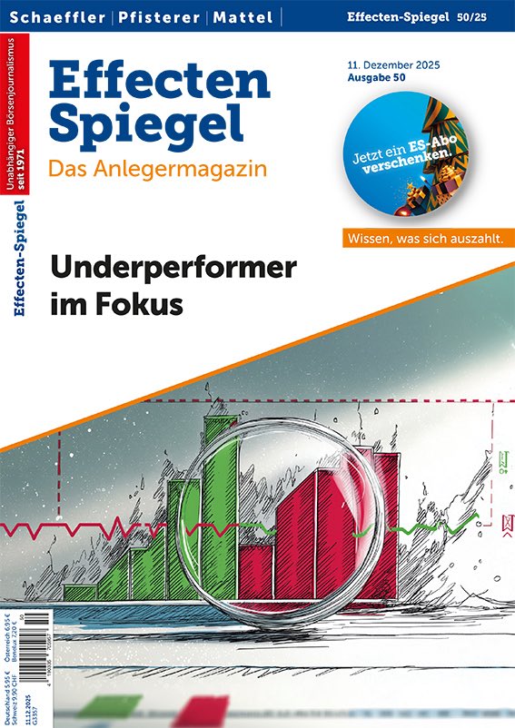 EffectenSpiegel's tweet photo. ES 50/25 - „#Underperformer im Fokus - u.v.a.m.“ - https://t.co/DCmfjohZTW #Schaeffler #Pfisterer #Mattel #Aktien #Finanzen #Börse #Geldanlage #Anlagestrategie #Anlegermagazin https://t.co/2TBdGy0e5m