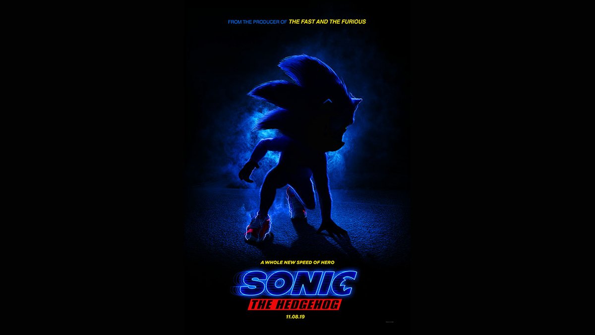 Happy 7-year anniversary to the very first ever Sonic the Hedgehog movie poster.