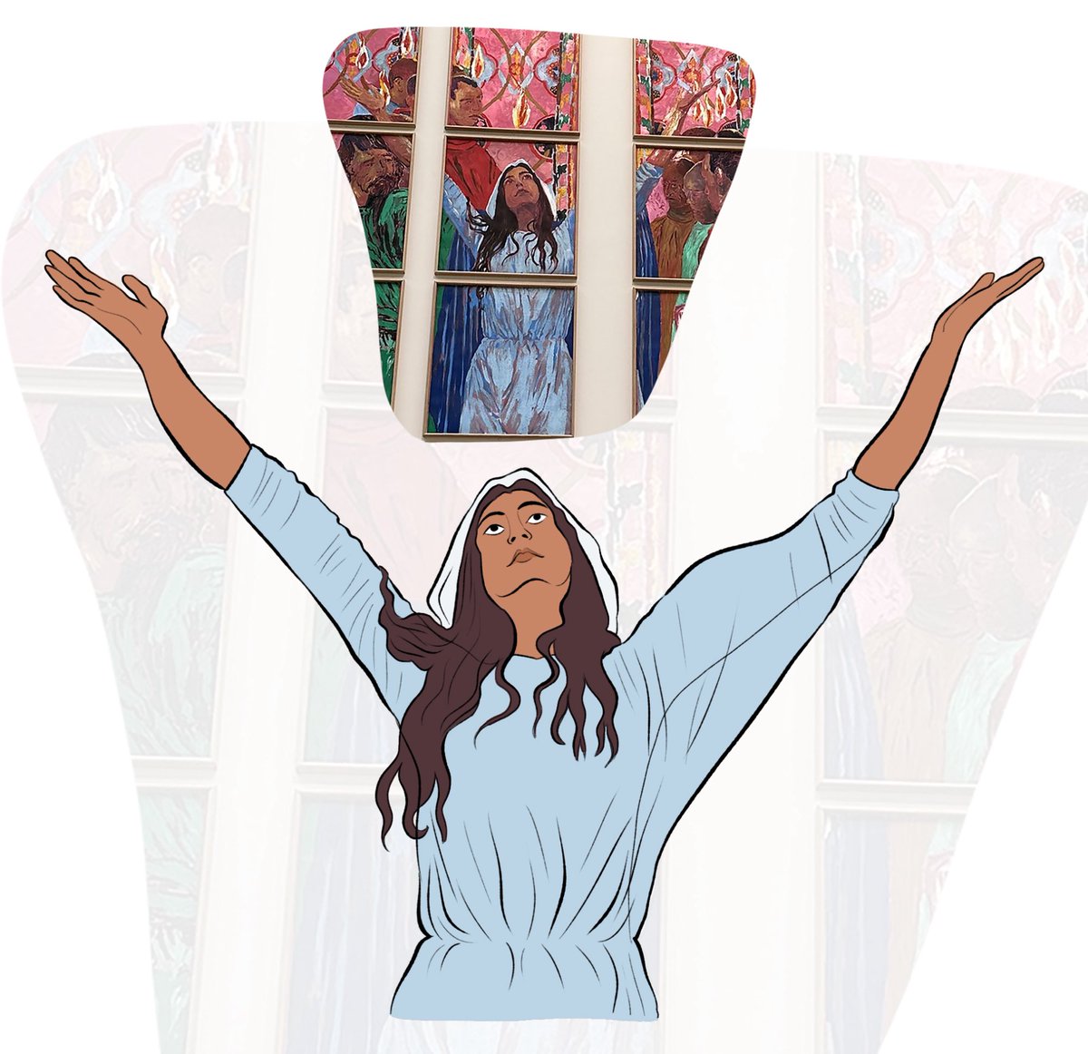 bloglaurel's tweet image. Quand on complète ce qui manque, c'est encore plus drôle. 😂😂 #vitraux #NotreDame