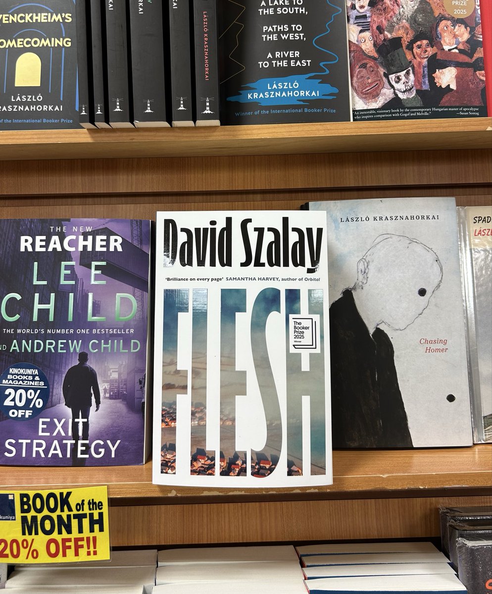 再入荷】2025年ブッカー賞を受賞した”Flesh” by David Szalayが再入荷