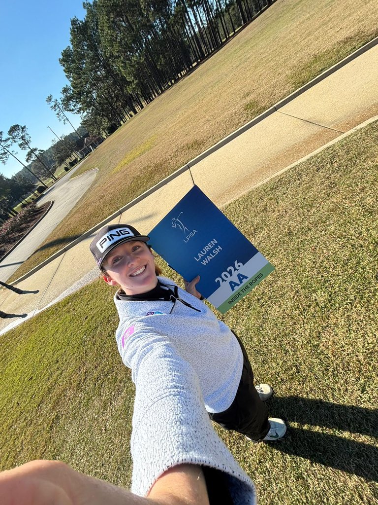llaurenwalsh's tweet photo. A dream come true 😍✨
Still can’t put into words what this means. I’ve dreamed of playing on the LPGA for so long, and to finally get the chance… wow.

See you in 2026 @lpga_tour 💙 https://t.co/N8bd8lqVvF