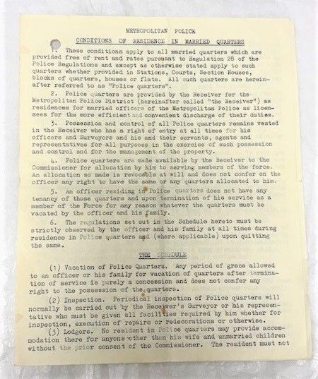 Being responsible for sweeping out the chimney once a year was included in your contract if you moved into married quarters in 1964.