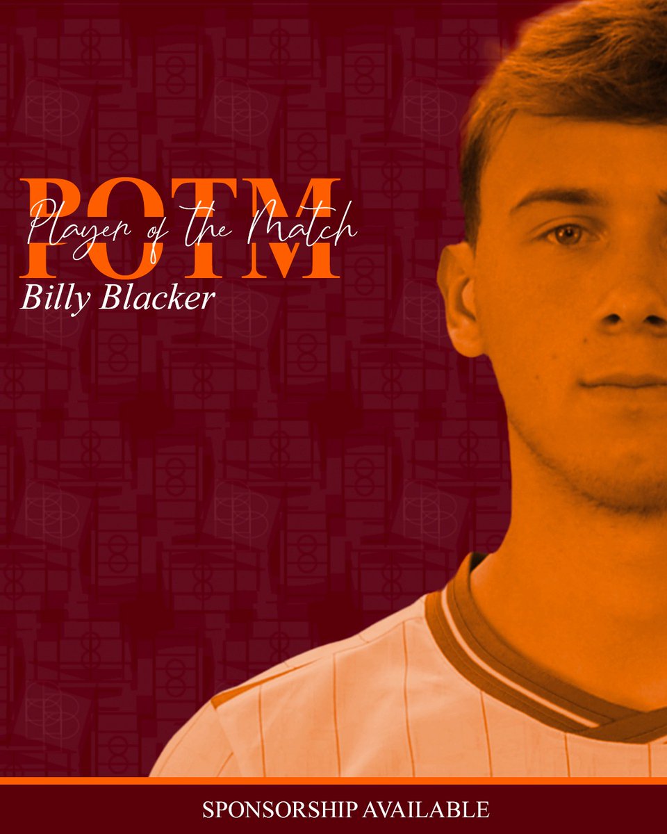 👏 Your Player of the Match in last night's 3-0 victory at Barrow was <a href="/BillyBlacker/">Billy Blacker</a>!

#TRFC #SWA