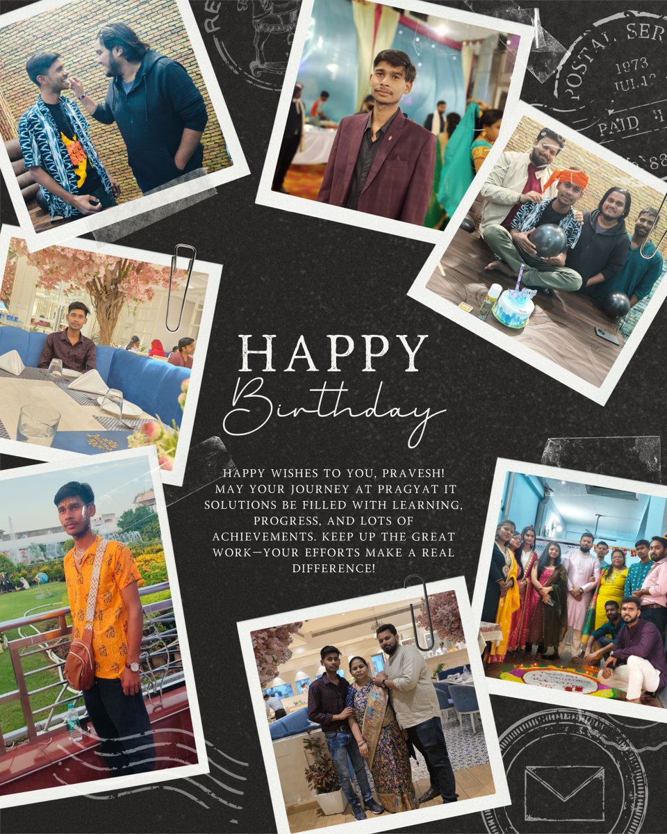 PragyatSingh11's tweet image. Big happy birthday 🎈 🎂 wishes to our fantastic coordinator Pravesh Kumar! 🎆🎇🎁🎂🥳🎉🎊👑

#bdayboy #HappyBirthday #corporatecelebration