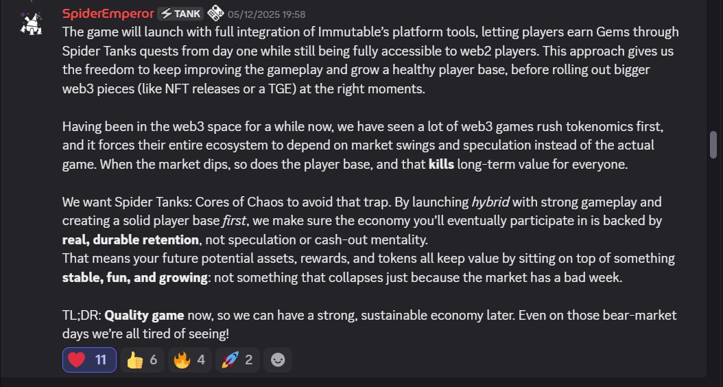 Hey Gamers,
If you haven’t started playing Spider Tanks by <a href="/GAMEDIA_GAMES/">GAMEDIA</a> now is the time. 🚀
Your early!
Join us on discord let's grind: discord.gg/H4NJGdnQm