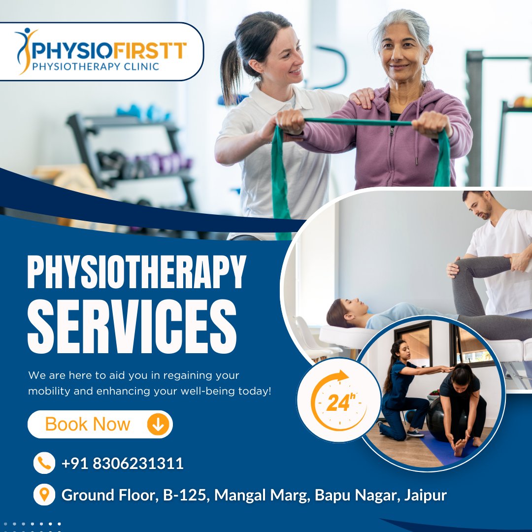 Physio Firstt – Your Choice for Expert Physiotherapy in Jaipur

At Physio Firstt, we understand that healing is not just about treatment.

Contact:
📞 +918306231311
🌎 physiofirstt.com
📍 MANGAL MARG, BAPU NAGAR Jaipur, India 302015

#PhysioFirstt #PhysiotherapyInJaipur