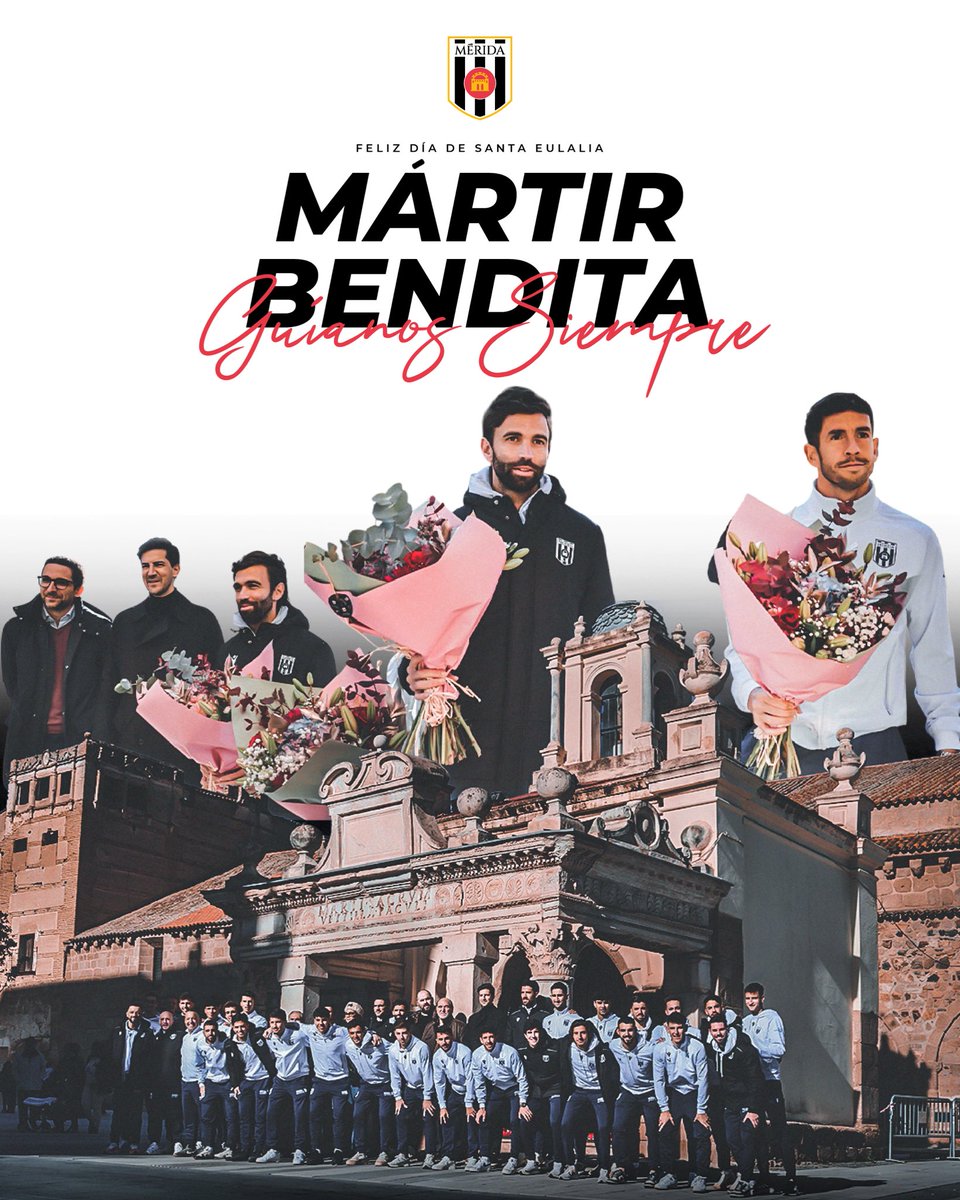 Merida_AD's tweet image. 😍 Nuestra ciudad, nuestras tradiciones 

💐 Feliz día de Santa Eulalia a todos los emeritenses