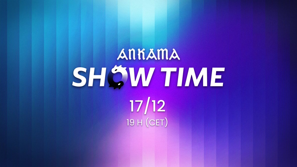 🚨 l'#AnkamaShowTime, c'est mercredi prochain : le 17 décembre à 19 h !

Découvrez tout ce que #DOFUS et #Ankama vous réservent en 2026, en direct sur Twitch et YouTube dans un format intense !

👉 dofus.com/fr/mmorpg/actu…